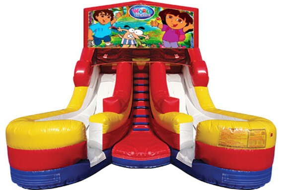 Double Lane Water Slide Diego & Dora