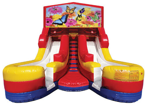 Double Lane Water Slide Butterflies
