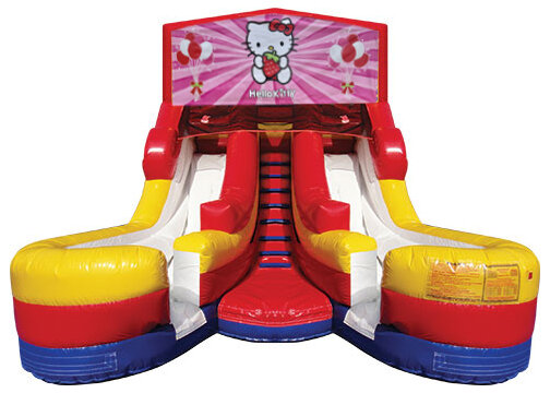 Double Lane Water Slide Hello Kitty