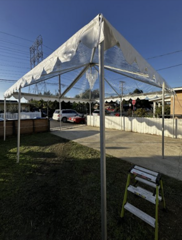 20x20 Clear Top Commercial Tent