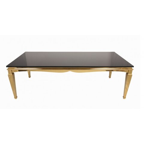 Gold Washington Table Black  Top 3ft x 8ft