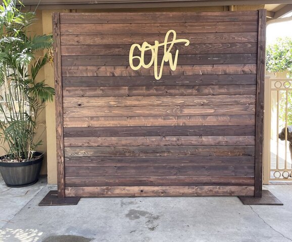 8x8 Wood Wall