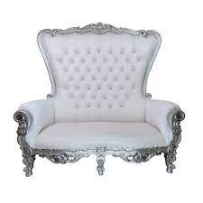 Silver Loveseat 