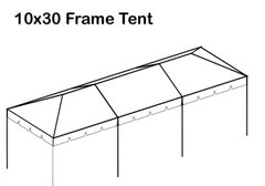 Solid Top Tent 10x30