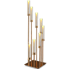 GOLD 8 ARM CANDELABRA