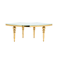 White Top Serpentine Table 