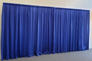 Pipe and Drape - Royal Blue, 8 ft Tall