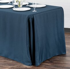 Navy Blue Polyester 90" x 132"