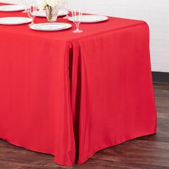 Red Polyester 90" x 132"