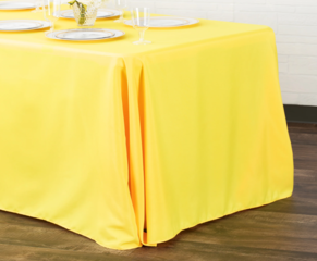 Yellow Polyester 90" x 132"