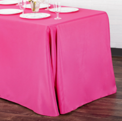 Hot Pink Polyester 90" x 132"