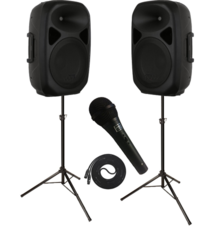 2 Way Speakers with Wireless Microphone