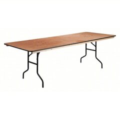 6 Ft Rectangle Wood Table (6-8 people)