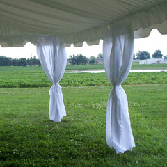 Tent pole drapes (per leg)