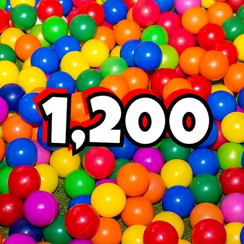 1,200 Play Balls For Dry Pools