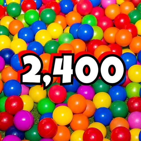 2,400 Play Balls For Dry Pools