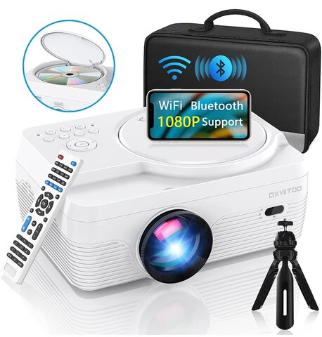 WiFi/DVD Projector with Stand