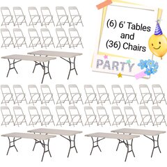 Tables & Chairs for 36 Guests 