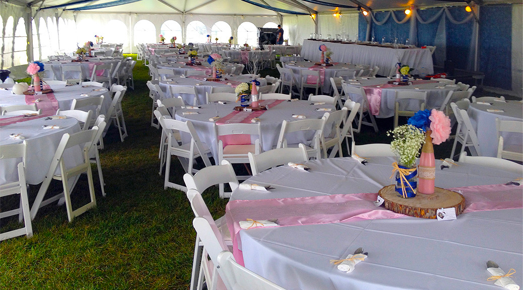 rent party tent tables and chairs