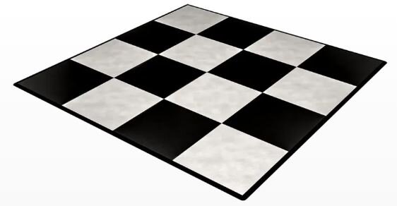 15x15 Black and White Dance Floor