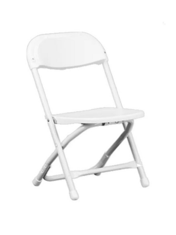 Children's White Folding Chair