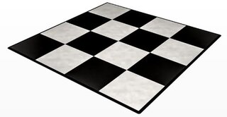 9x12 Black and White Dance Floor