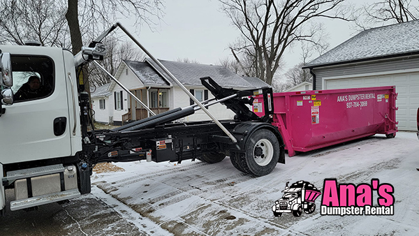 Call today to order your next dumpster rental from Ana's Dumpster Rental.