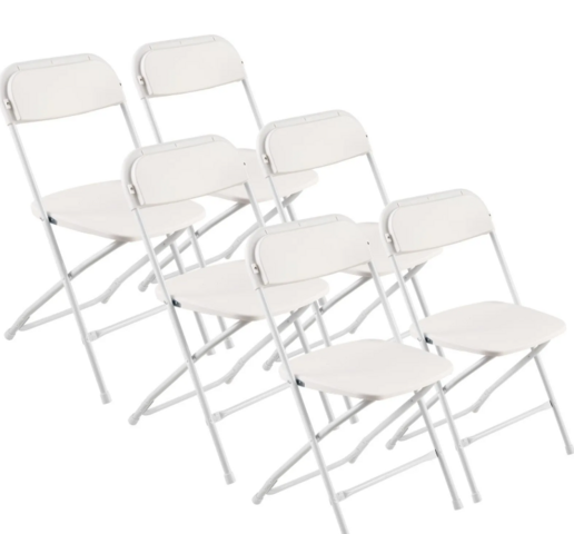White Plastic Folding Chairs