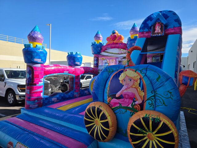 Princess Castle Bounce House with Slide