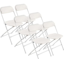 White Plastic Folding Chairs
