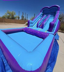 Purple Wave Splash Water Slide