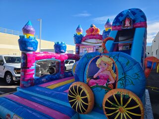 Princess Castle Bounce House with Slide