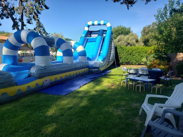 Blue Wave With Slip N Slide