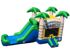 Tropical Bounce & Water Slide Combo #2