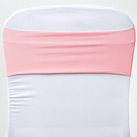 Pink Spandex Stretch Chair Sash