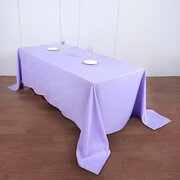  Lavender Polyester Rectangular Tablecloth