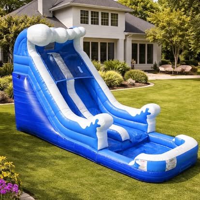 Blue Splash Water Slide