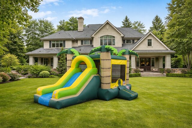 Tropical bounce house