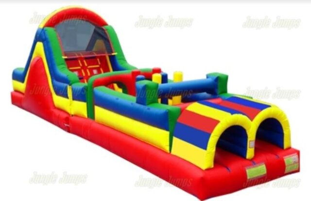 40' Colorful Slide Obstacle (Dry)