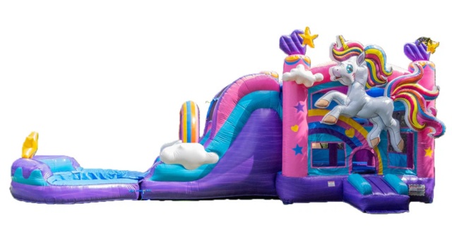 Unicorn Bounce House Combo