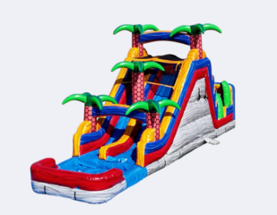 18' Palms Obstacle Wet/Dry Water Slide