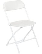 White Plastic Folding Chair