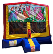 Princess Theme Primary Colors Bounce House