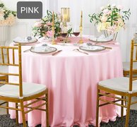 120” PINK ROUND TABLE CLOTHS