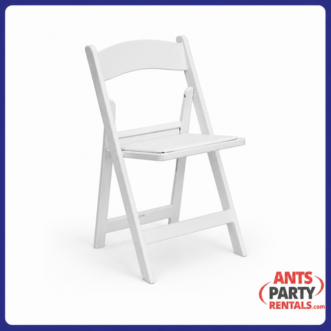 White wedding chairs 