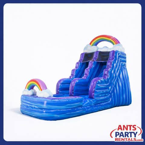 rainbow rush water slide rental