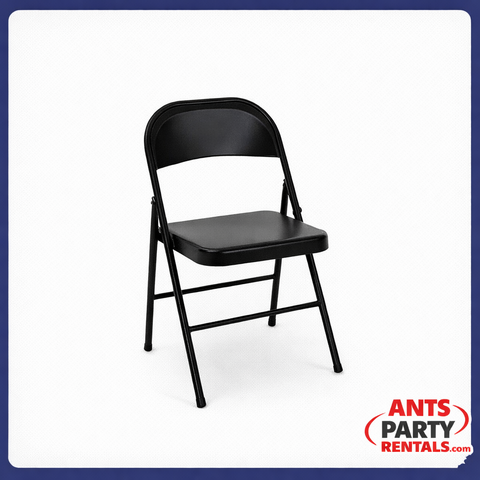 base black chair rentals 