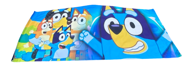 bounce house banner bluey