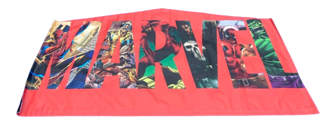 bounce house banner marvel 