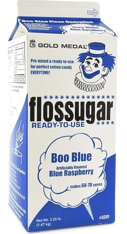 Cotton candy(blue)sugar box (1/2Gallon)